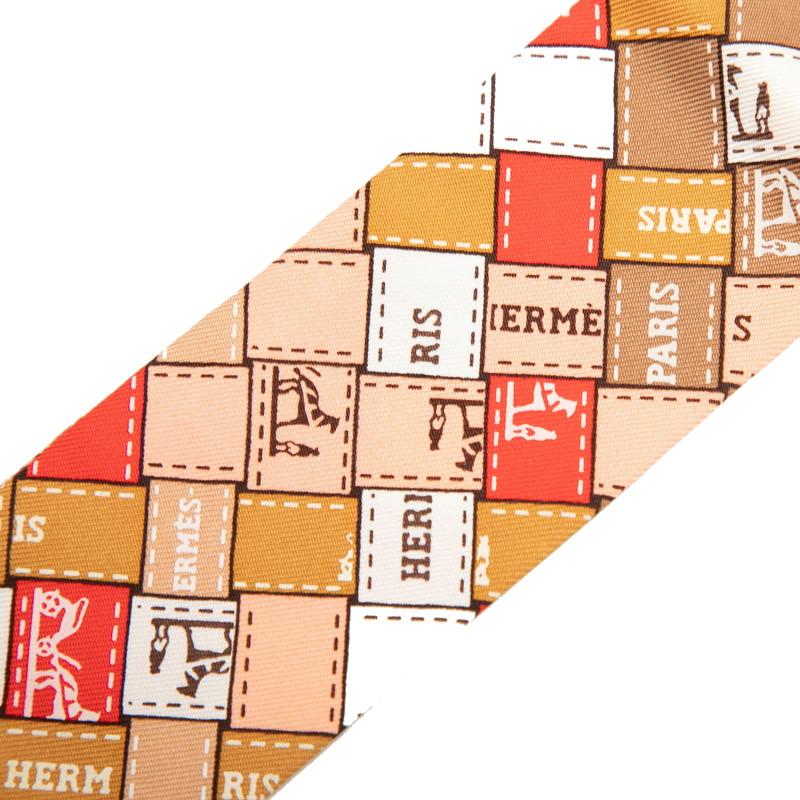 エルメス HERMES BOLDUC AU CARRE ボルデュックチェック HERMES（エルメス） ツイリー ボルデュックチェック Bolduc au Carre