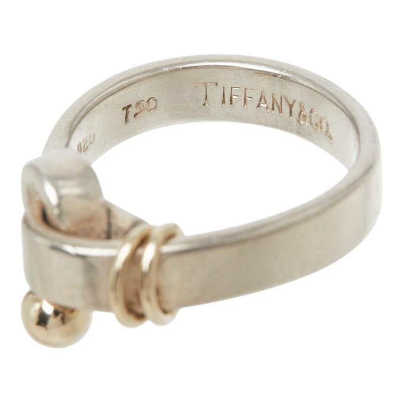 TIFFANY&Co. フック＆アイ リング シルバー×ゴールド　純銀 TIFFANY&Co.（ティファニー） フック＆アイ リング 指輪 シルバー