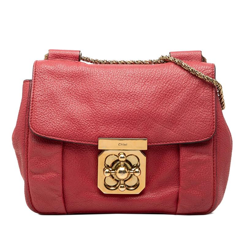 は*ん様 Chloe ショルダーバッグ ピンク系 Chloe（クロエ） エルシー 斜め掛け チェーン ショルダーバッグ ピンク
