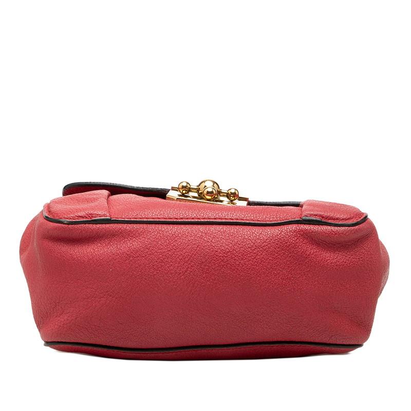 Chloe（クロエ） エルシー 斜め掛け チェーン ショルダーバッグ ピンク