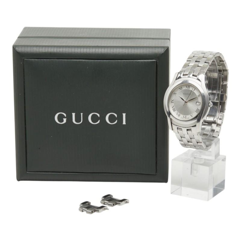 メンズシルバー 腕時計 5500m グッチ 時計 g GUCCI グッチ Gクラス