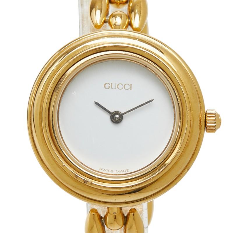 GUCCI（グッチ） チェンジベゼル 腕時計 11/12.2 クオーツ ホワイト