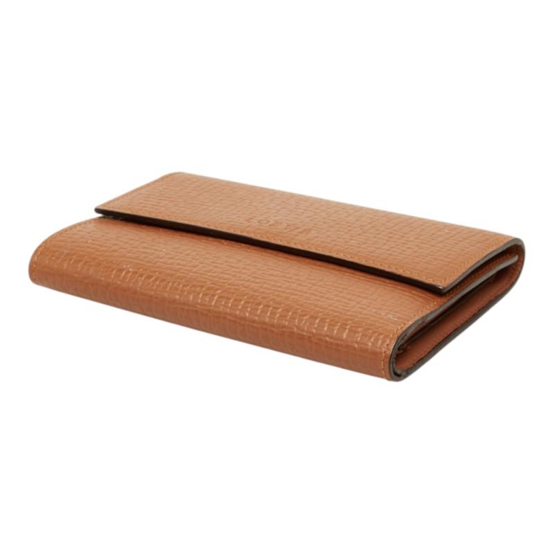 【最終値下‼️】LOEWE ブラウン 三つ折り財布 LOEWE（ロエベ） 三つ折り財布 ブラウン レザー レディース 中古