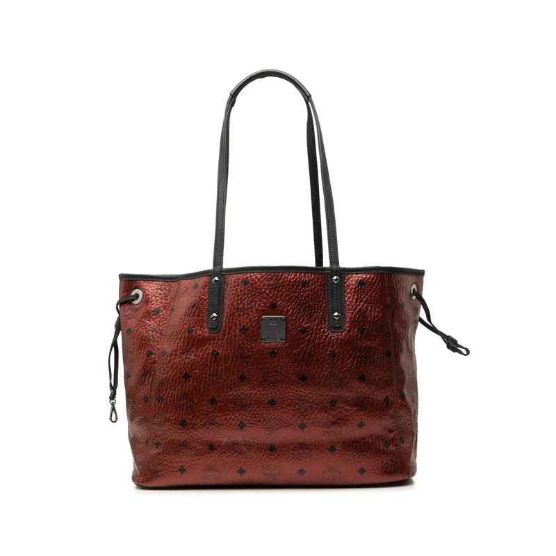 MCMヴィセトス柄 トートバッグカバンショルダーレザー本革ロゴ総柄 MCM（エムシーエム） エム シー エム ヴィセトス ロゴグラム