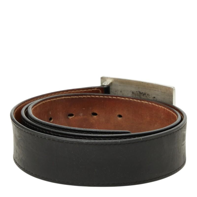 ルイヴィトン　サンチュール ジーンズ ベルト レザー 黒 ブラック 80/32 LOUIS VUITTON（ルイ・ヴィトン） ルイ ヴィトン サンチュール