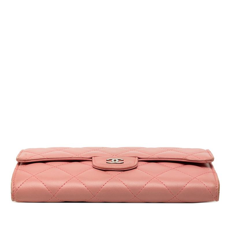 CHANEL（シャネル） ココマーク マトラッセ 三つ折り 長財布 A31506