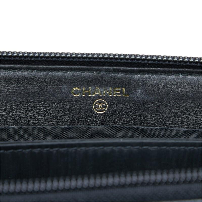 CHANEL（シャネル） ココマーク ラウンドファスナー 長財布 ブラック