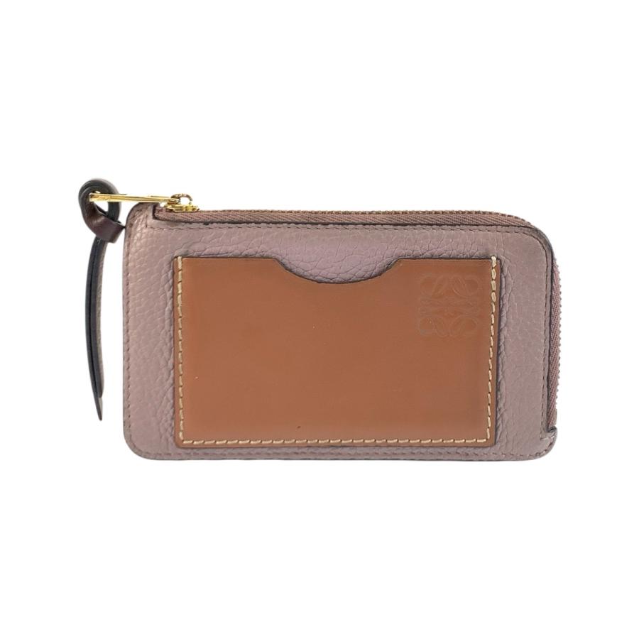 LOEWE（ロエベ） アナグラム コインケース 小銭入れ パープル ブラウン