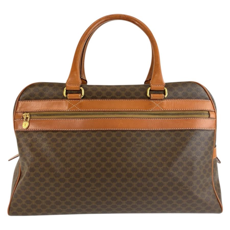 【美品！！】CELINE セリーヌ マカダム ボストンバッグ PVC レザー CELINE（セリーヌ） マカダム ボストンバッグ ハンドバッグ ブラウン
