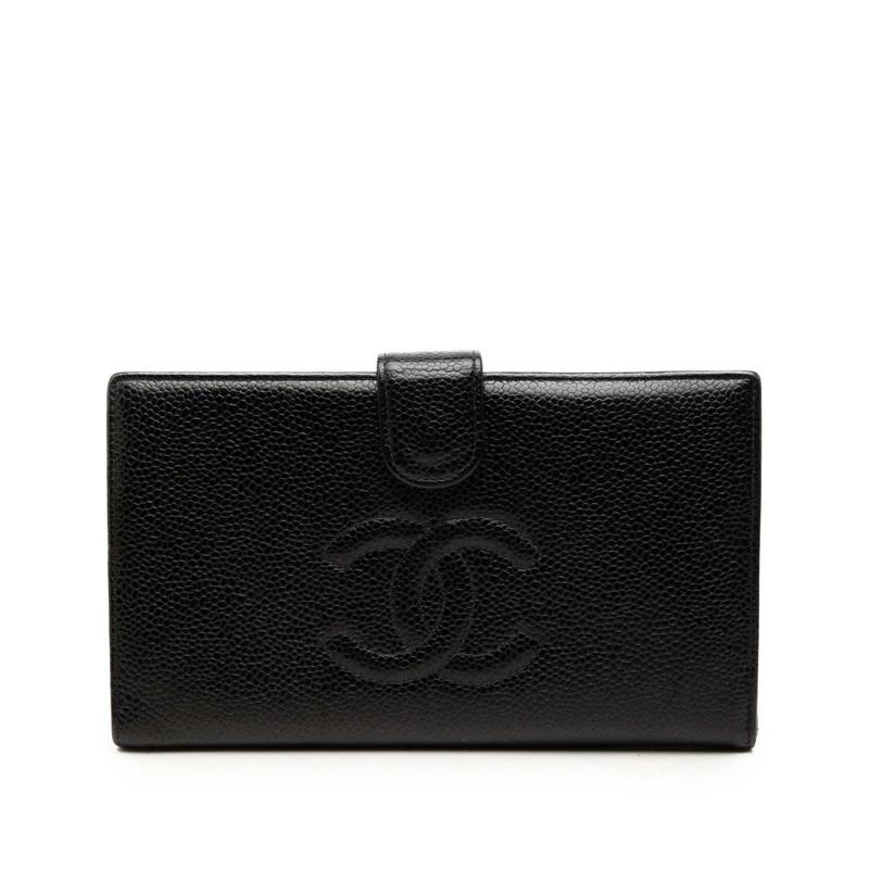 CHANEL（シャネル） ココマーク 二つ折り 長財布 A13498 ブラック