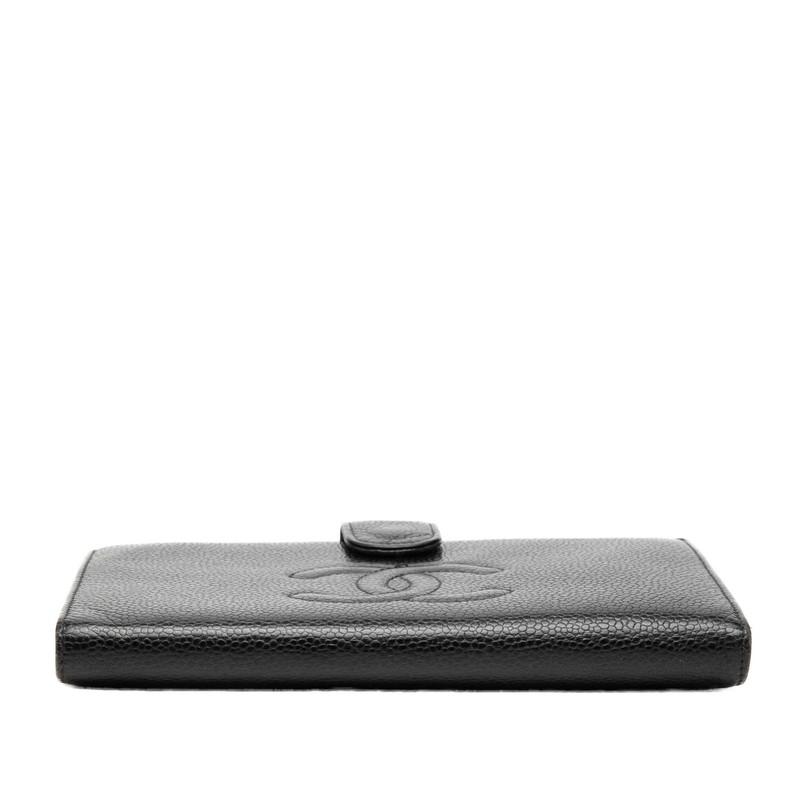 CHANEL シャネル キャビアスキン ココマーク 二つ折り財布 CHANEL（シャネル） ココマーク 二つ折り 長財布 A13498 ブラック