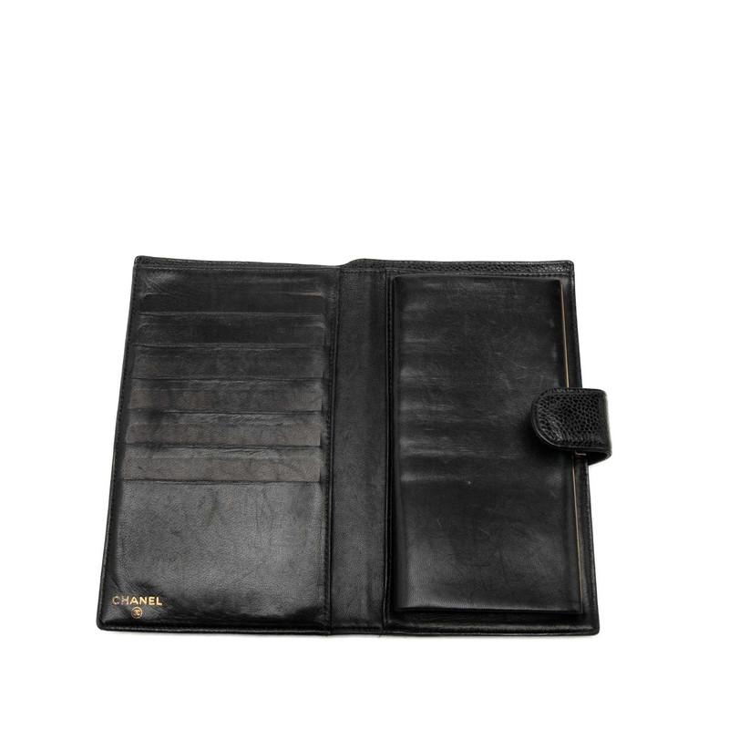 CHANEL（シャネル） ココマーク 二つ折り 長財布 A13498 ブラック