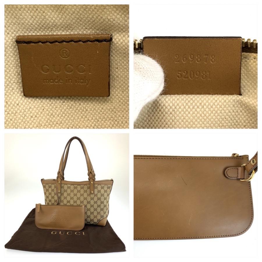 GUCCI（グッチ） GUCCI GGキャンバス トートバッグ ハンドバッグ