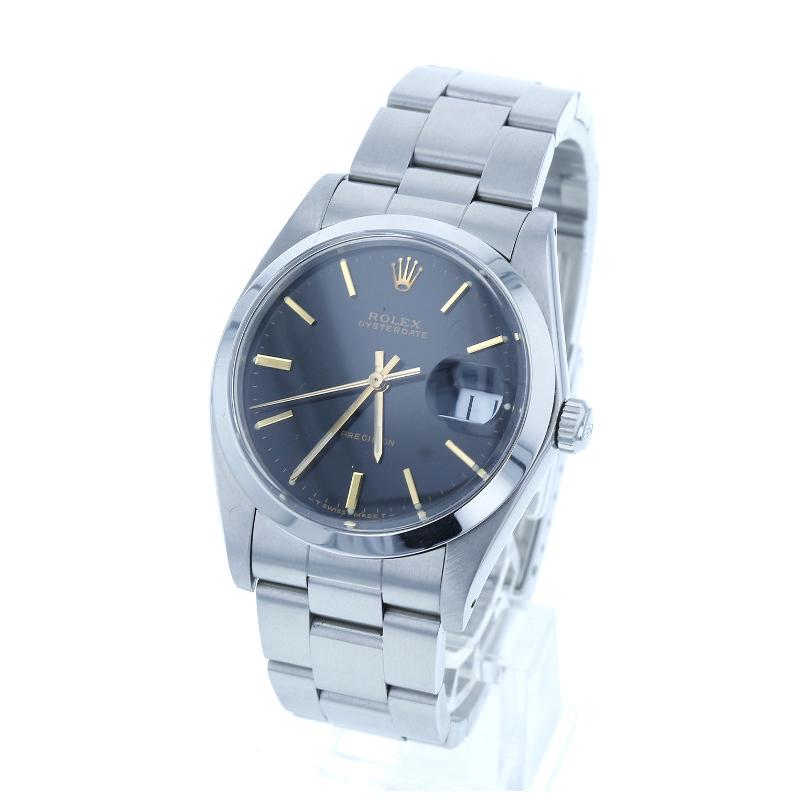 休日限定 6694 ロレックス あす着対応 ステンレス 中古 ブラック文字盤 手巻き Rolex メンズ 腕時計 メンズ腕時計 Www Inspire Camps Com