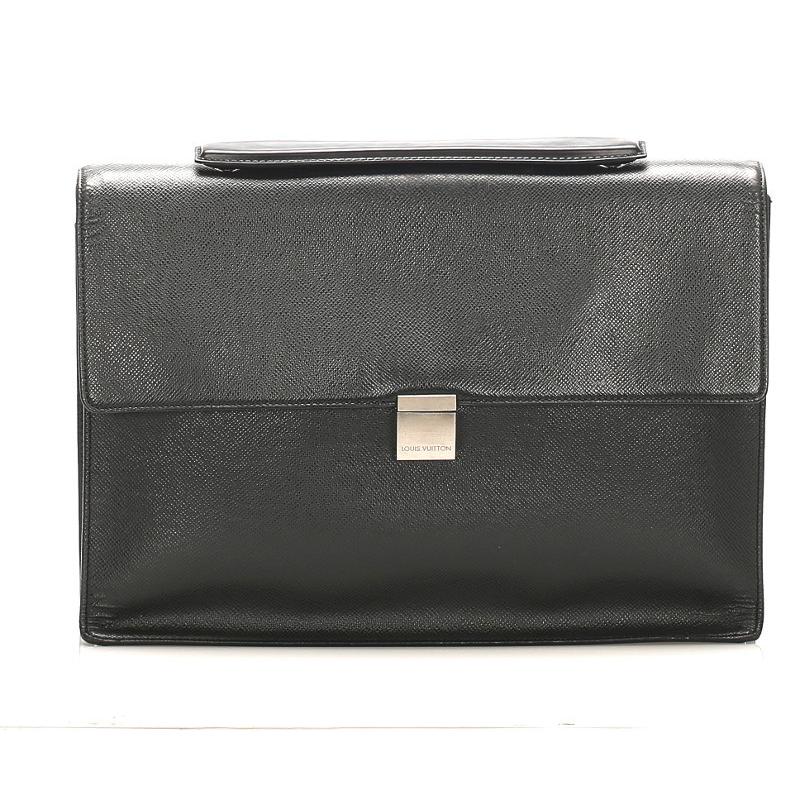 安い購入 ルイ ヴィトン タイガ ポルト ドキュマン アンガラ M ブラック レザー ビジネスバッグ メンズ Louis Vuitton 中古 絶対一番安い Off Field Com