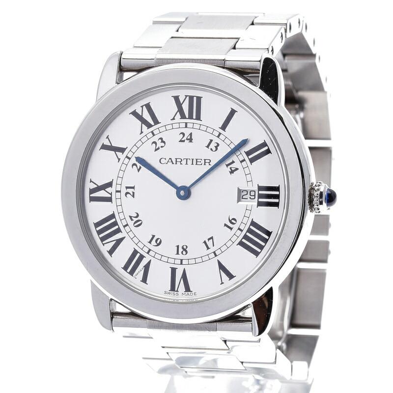 カルティエ ロンドソロ ドゥ カルティエ Lm W クオーツ ステンレススチール シルバー文字盤 メンズ 時計 Cartier 中古 1 銀座パリス Yahoo ショッピング店 通販 Yahoo ショッピング