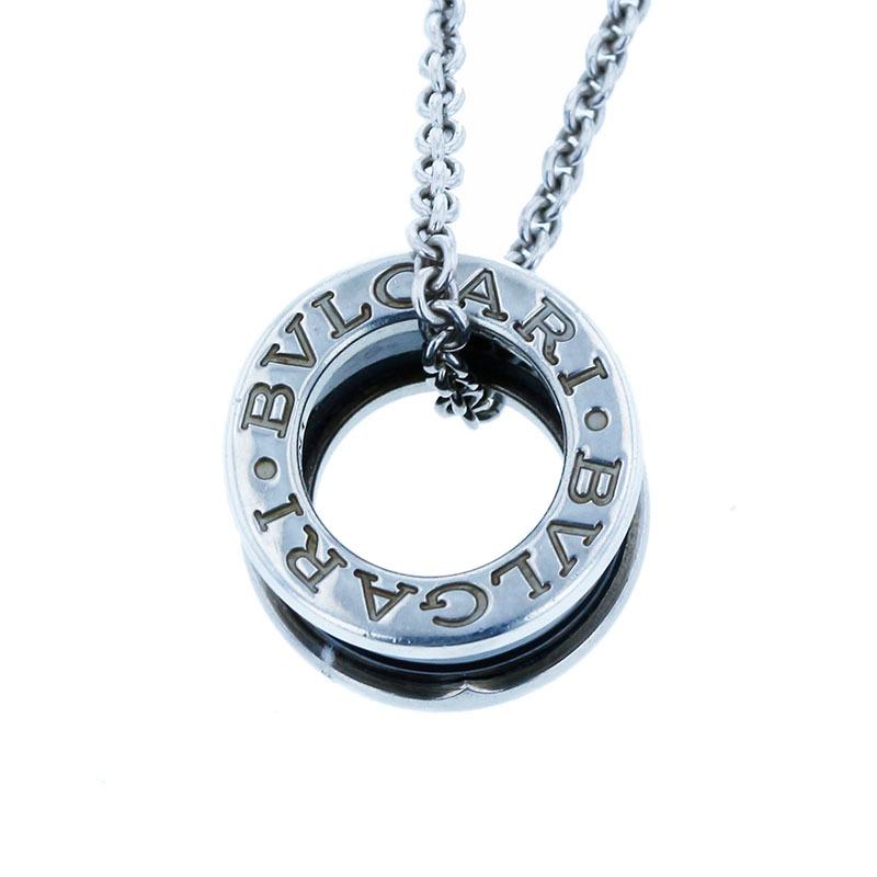 21人気新作 あす着対応 ブルガリ 中古 Bvlgari メンズ ネックレス セーブ ザ チルドレン セラミック シルバー Sv925 メンズ アクセサリー