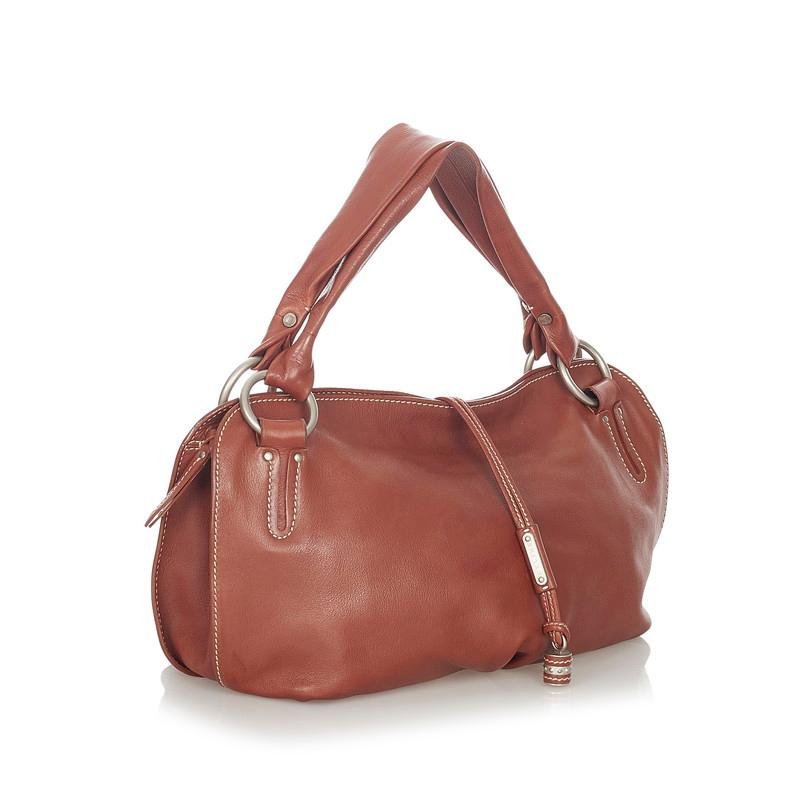 CELINE（セリーヌ） ビタースウィート ブラウン レザー ショルダー