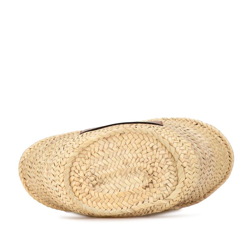 f88【極美品】ジミーチュウ　刺繍ロゴラフィア　2way ショルダーかごバッグ. 国内直営**JIMMY CHOO** ラフィア・ミニトートバッグ (Jimmy