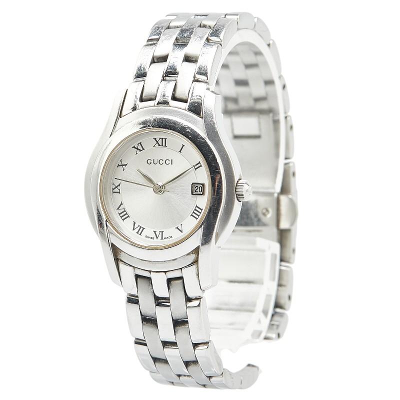 GUCCI（グッチ） 腕時計 5500L クオーツ シルバー文字盤 ステンレス