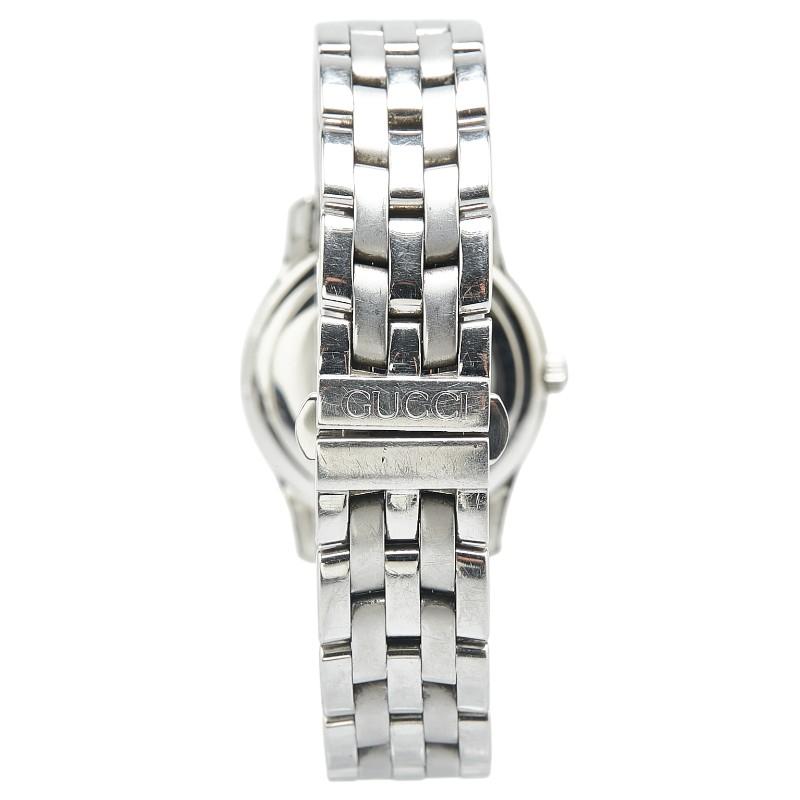 GUCCI（グッチ） 腕時計 5500L クオーツ シルバー文字盤 ステンレス