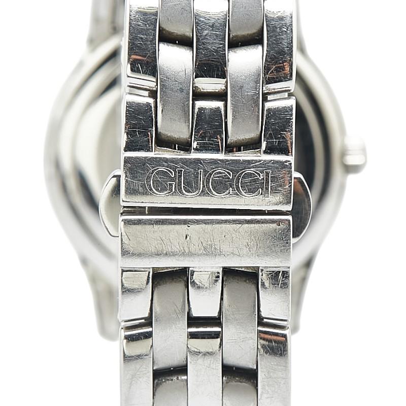 GUCCI グッチ 腕時計 5500L クオーツ シルバー文字盤 ステンレス