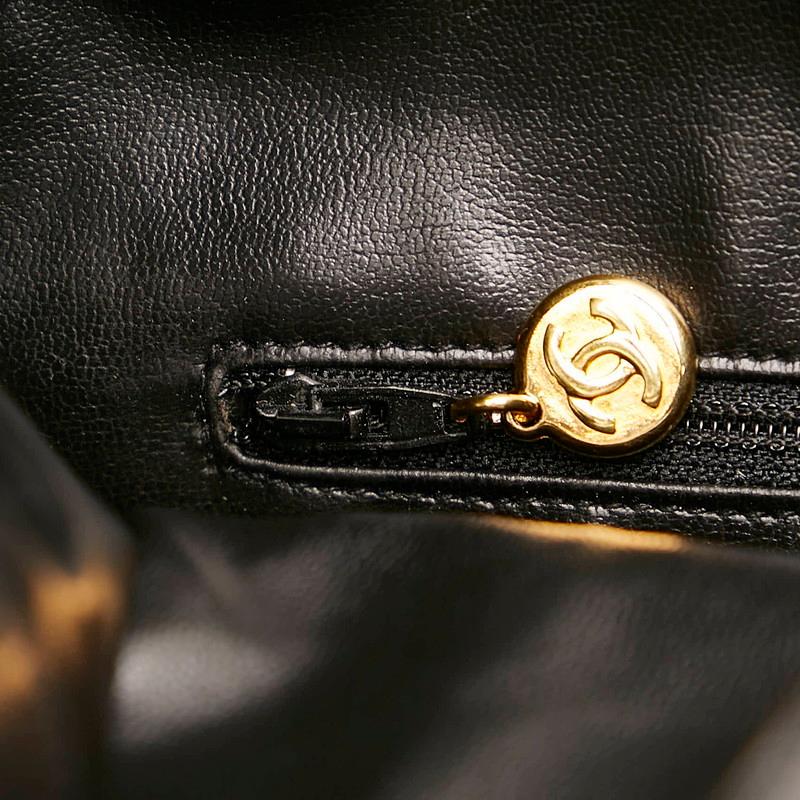 CHANEL（シャネル） マトラッセ ココマーク ブラック ラムスキン
