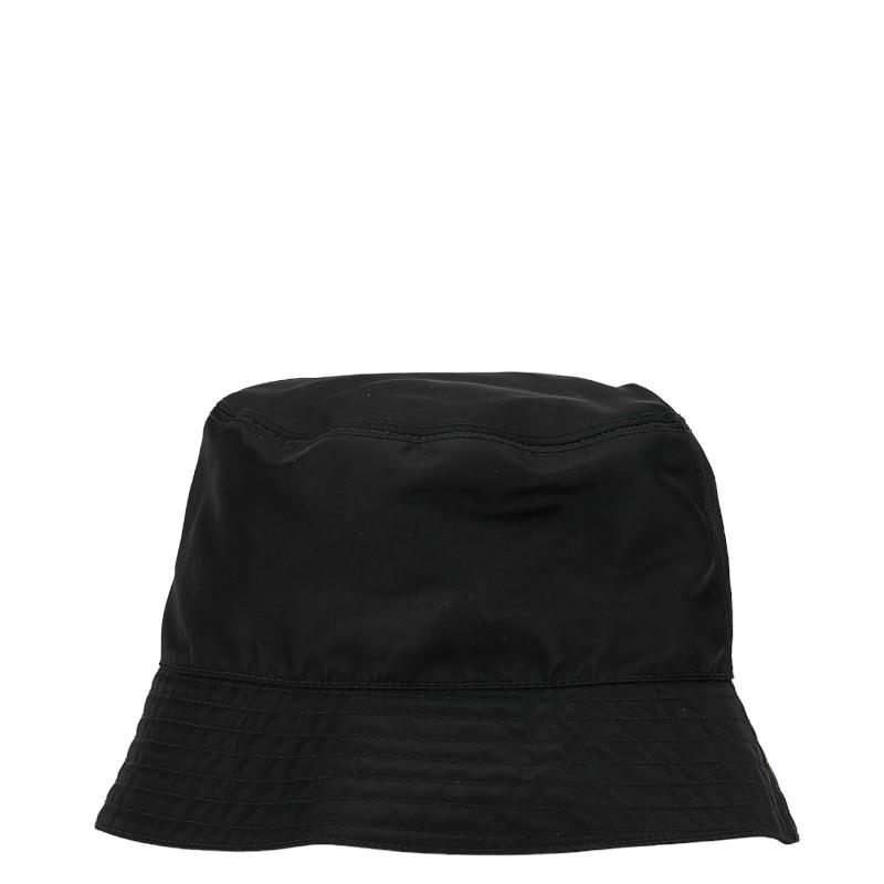 プラダ Re-Nylon バケットハット サイズ：S ブラック ナイロン 