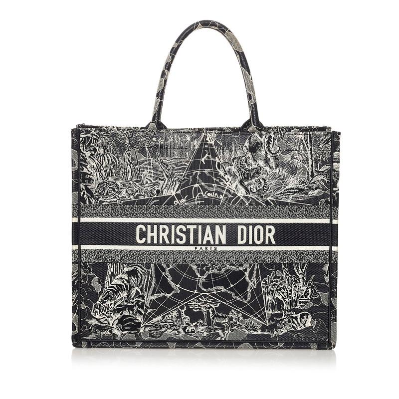 極美品◇Christian Dior クリスチャンディオール 50-MA-0220 エンブロイダリー ロゴ キャンバス ベルト インディゴブルー 箱・保存袋付き イタリア製 レディース ディオール ブックトート エンブロイダリー アラウンドザワールド