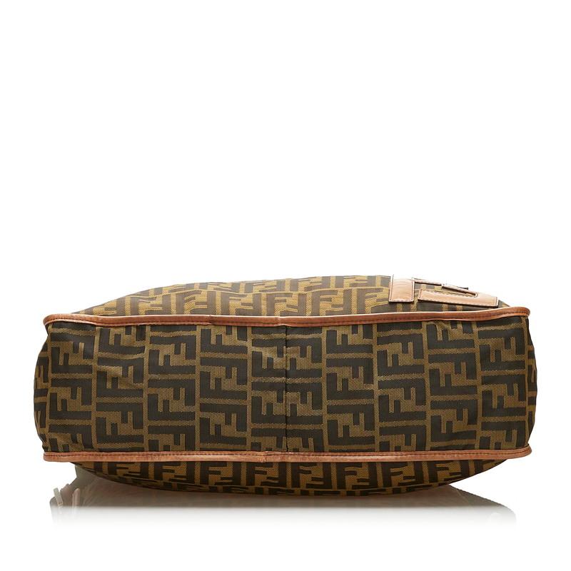 フェンディ FENDI ズッカ ロゴ 7VA148 カバン 斜め掛け ショルダーバッグ レザー/ナイロン ブラック FENDI（フェンディ） ズッカ 斜め掛け ショルダーバッグ 7VA148