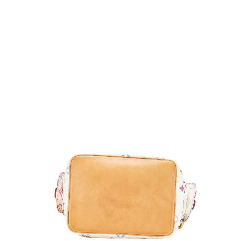ルイ ヴィトン モノグラム マルチカラー プチノエ ワンショルダーバッグ M42229 ホワイト PVC レザー レディース LOUIS VUITTON 【中古】_2