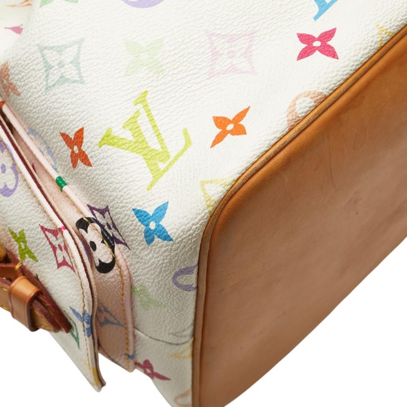 ルイ ヴィトン モノグラム マルチカラー プチノエ ワンショルダーバッグ M42229 ホワイト PVC レザー レディース LOUIS VUITTON 【中古】_3