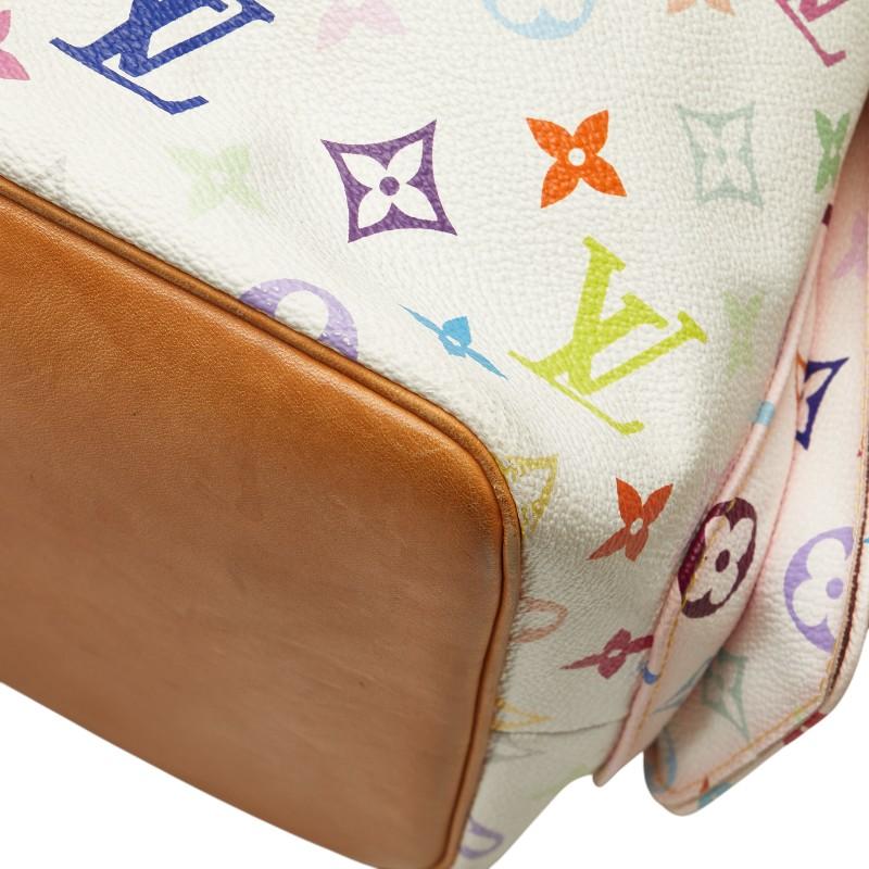 ルイ ヴィトン モノグラム マルチカラー プチノエ ワンショルダーバッグ M42229 ホワイト PVC レザー レディース LOUIS VUITTON 【中古】_4