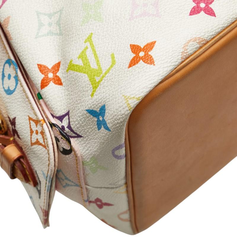 ルイ ヴィトン モノグラム マルチカラー プチノエ ワンショルダーバッグ M42229 ホワイト PVC レザー レディース LOUIS VUITTON 【中古】_5