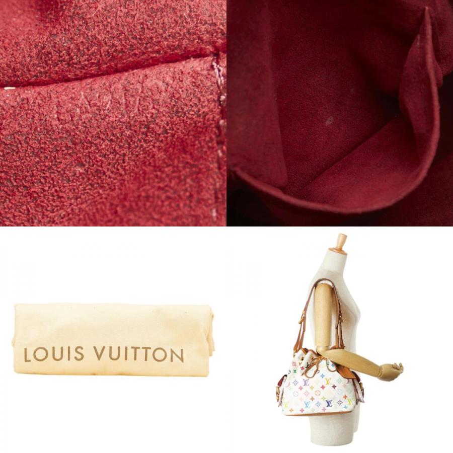 ルイ ヴィトン モノグラム マルチカラー プチノエ ワンショルダーバッグ M42229 ホワイト PVC レザー レディース LOUIS VUITTON 【中古】_9