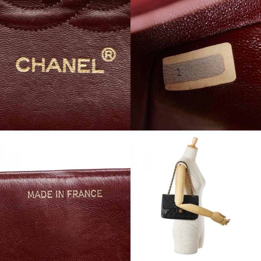 シャネル マトラッセ ココマーク ダブルフラップ ショルダーバッグ ラムスキン レディース CHANEL 【214-29322】 CHANEL - シャネル マトラッセ25 ココマーク Wフラップ ハンドバッグ
