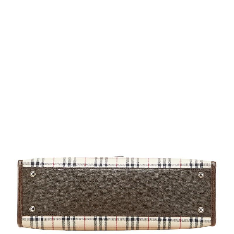 正規品！バーバリー ハンドバッグ BURBERRY（バーバリー） ノバチェック ハンドバッグ ベージュ ブラウン