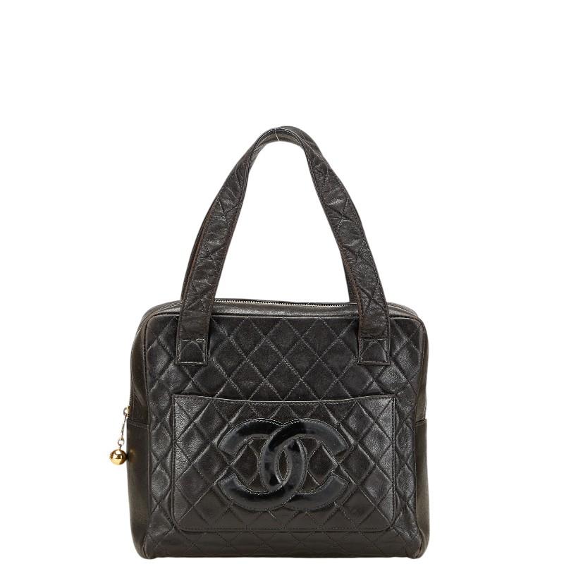 シャネル　マトラッセ　復刻トート　ハンドバッグ　ラムスキン　ブラック　GD金具 CHANEL（シャネル） マトラッセ ココマーク ゴールド金具 ハンドバッグ