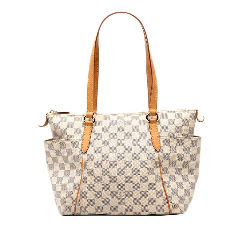 ルイ ヴィトン ダミエ アズール トータリーPM トートバッグ ショルダーバッグ N41280 ホワイト PVC レザー LOUIS VUITTON 【中古】 LOUIS VUITTON（ルイ・ヴィトン） ルイ ヴィトン ダミエ アズール