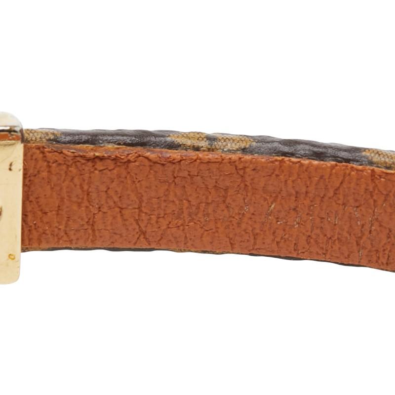 ルイ ヴィトン モノグラム ヴィヴィアンヌ ブレスレット M6773 ブラウン PVC メッキ レディース LOUIS VUITTON 【中古】 LOUIS VUITTON（ルイ・ヴィトン） ルイ ヴィトン モノグラム