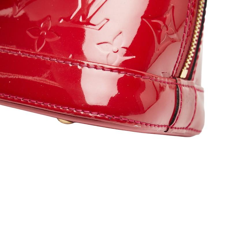 ルイ ヴィトン モノグラム ヴェルニ アルマBB ハンドバッグ ショルダーバッグ 2WAY M91606 ポムダムール レッド LOUIS VUITTON 【中古】 LOUIS VUITTON（ルイ・ヴィトン） ルイ ヴィトン モノグラム ヴェルニ