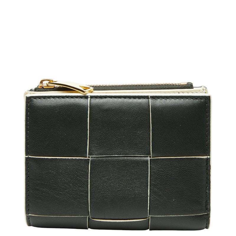 ボッテガヴェネタ マキシイントレチャート カセット 二つ折り財布