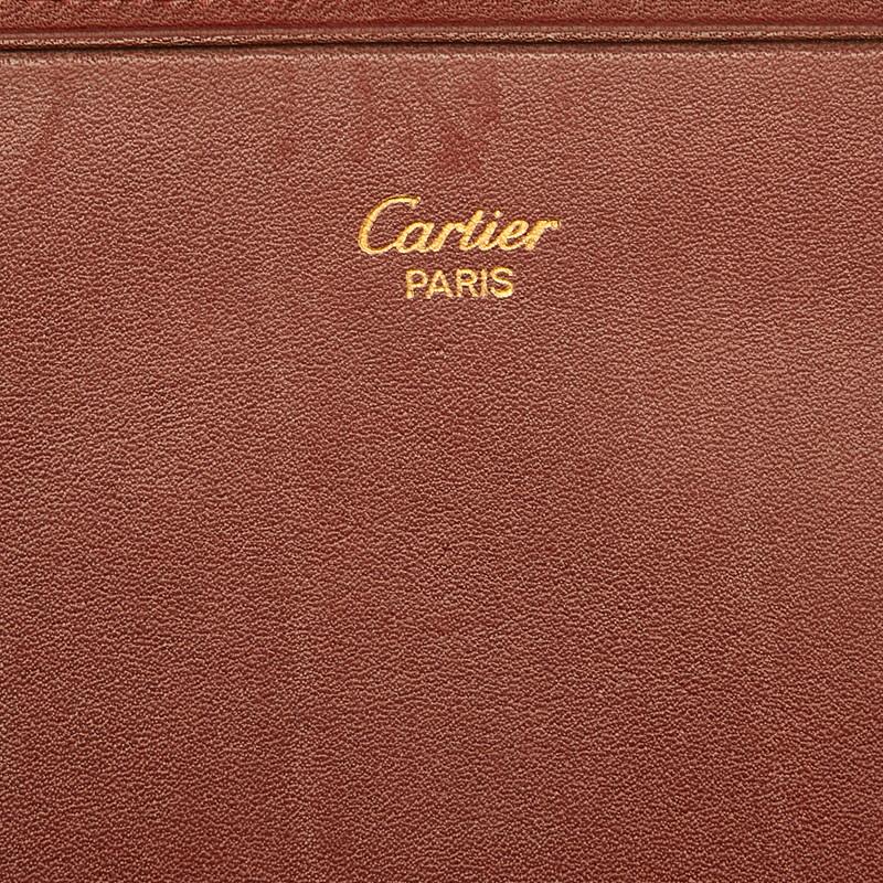 Cartier（カルティエ） マストライン ワインレッド レザー つ折り長