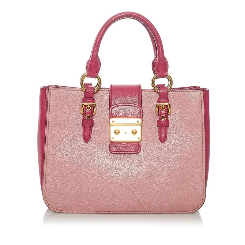 miu ミュウミュウ ピンク レザー ハンドバッグ ショルダーバッグ miu ミュウミュウ ピンク レザー ハンドバッグ ショルダーバッグ