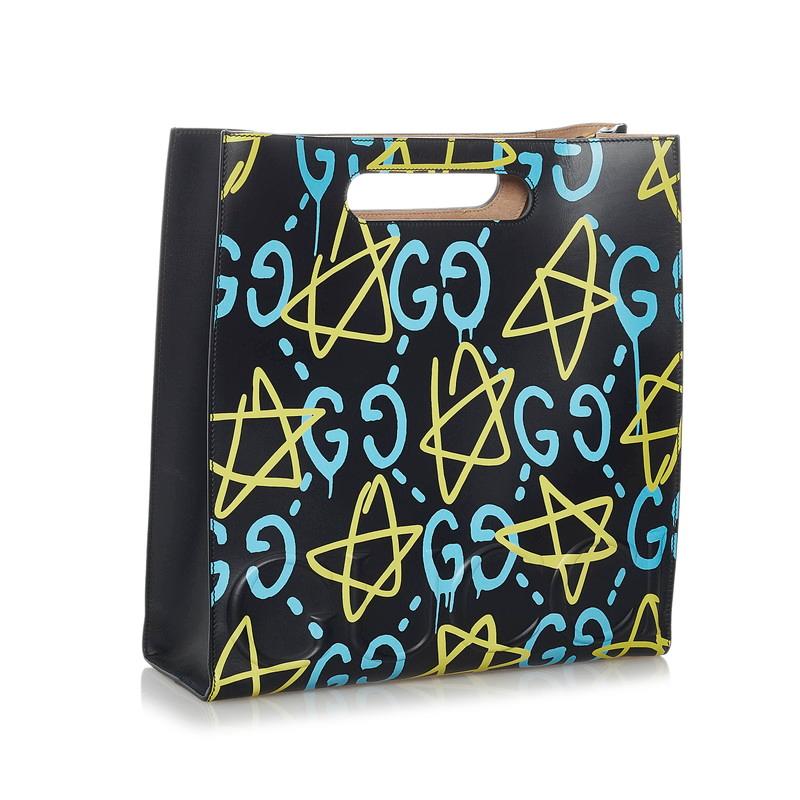 GUCCI グッチ ゴーストプリントスター 414476 ブラック イエロー 