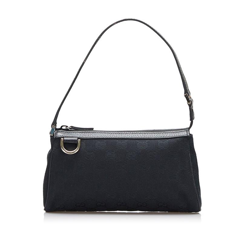 グッチ ポーチ GGキャンバス アビー 145750 キャンバス ブラック