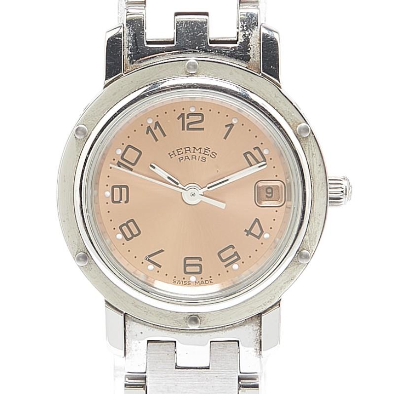 エルメス クリッパー CL4.210 クオーツ オレンジ レディース 時計 稼働 HERMES エルメス クリッパー 腕時計 CL4.210 クオーツ オレンジ