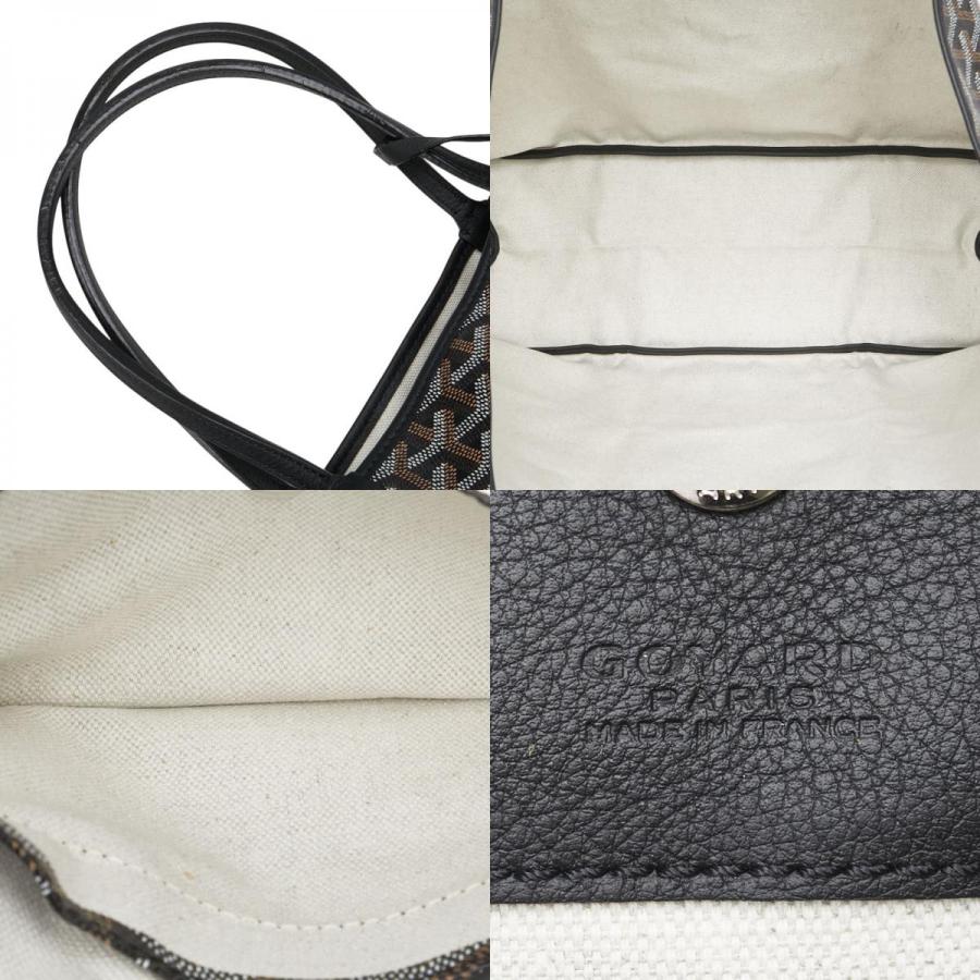 GOYARD（ゴヤール） サンルイPM トートバッグ ブラック PVC レザー