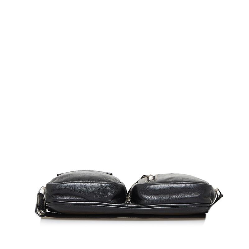 GUCCI（グッチ） ウエストバッグ ボディバッグ 201846 ブラック レザー