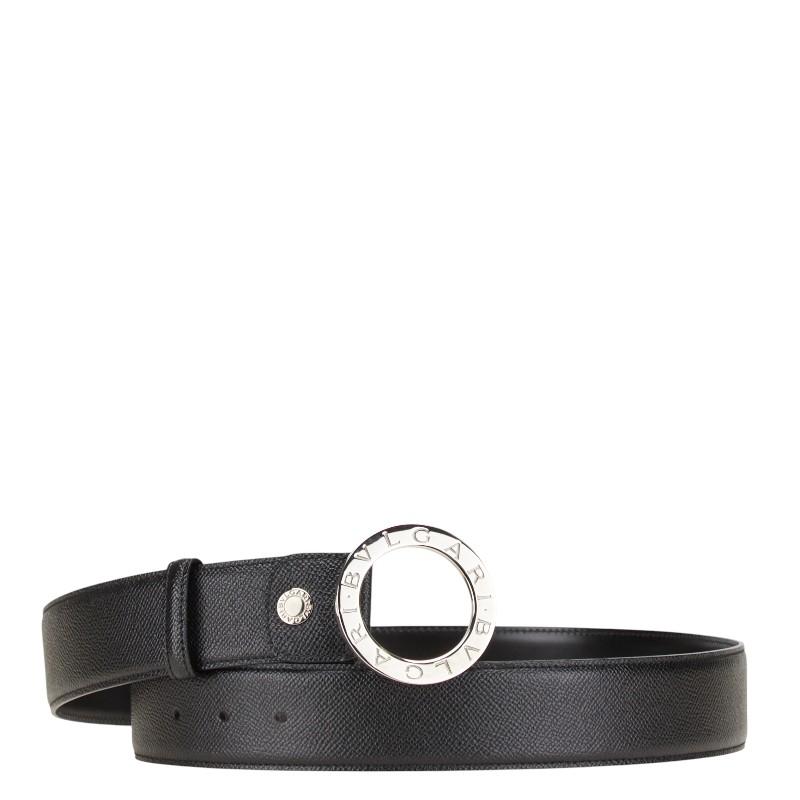 BVLGARI ブラック ベルト 105/42 BVLGARI（ブルガリ） ブルガリブルガリ ベルト 105/42 ブラック レザー